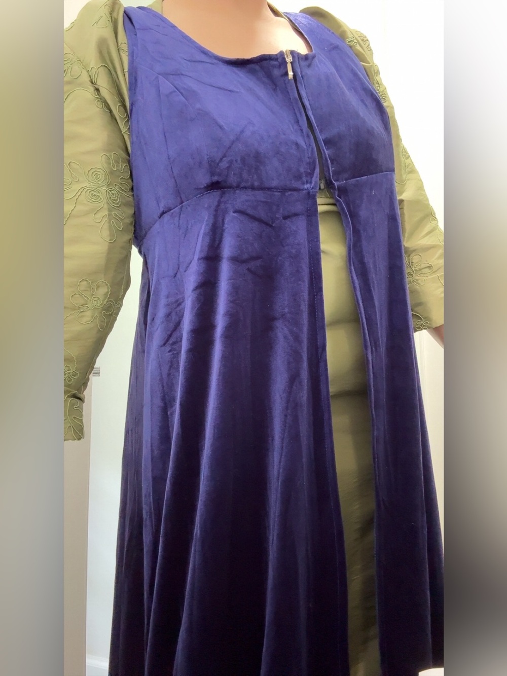 Velvet regency pelisse duster - Picture 8 of 8